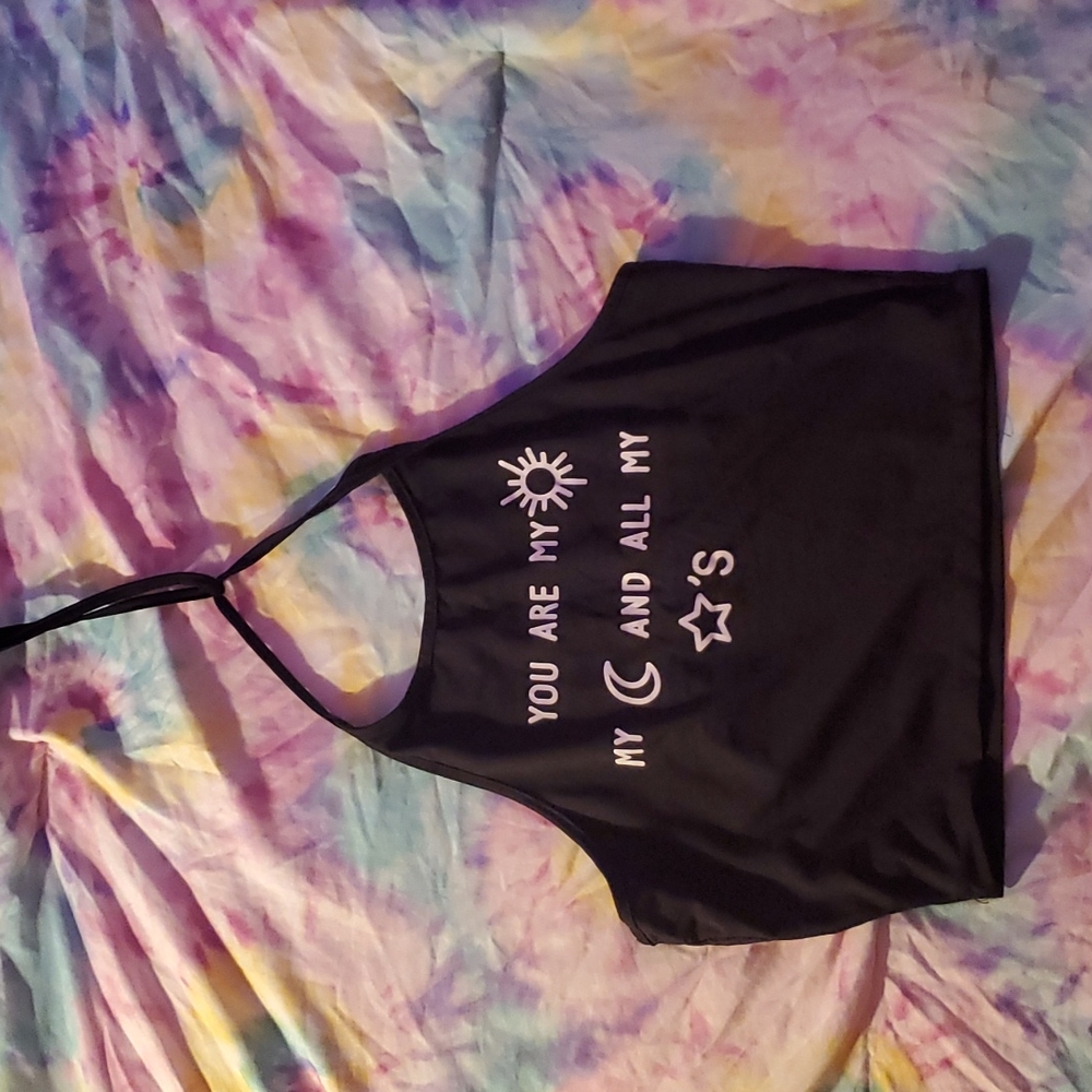🌞🌚🌟 crop tank sz s
